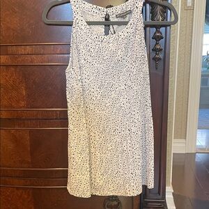Elegant White and Black Polka Dot camisole